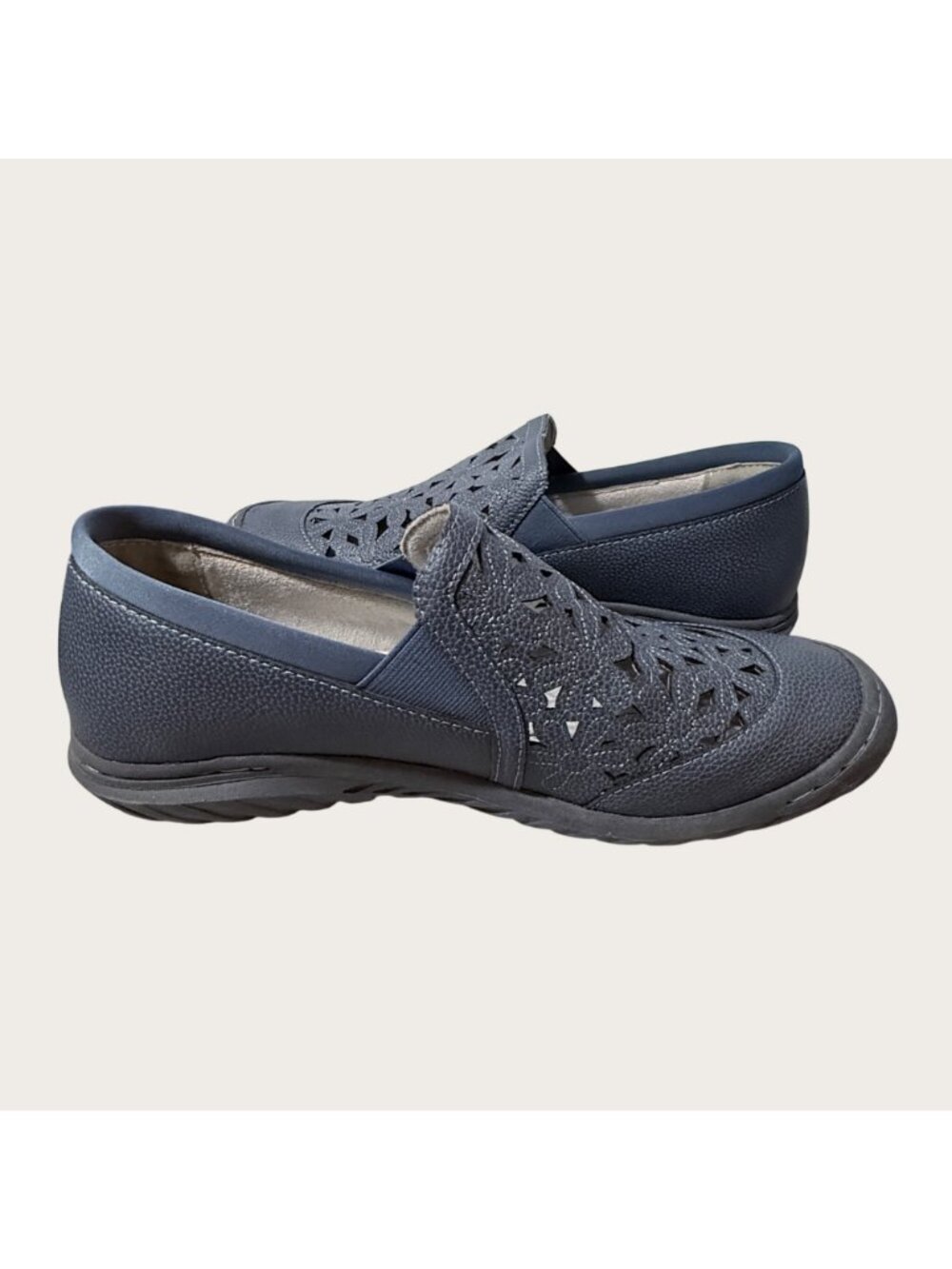 JBU Jambu Wildflower Moc Vegan Perforated Slip-On Shoes Womens Size 8.5M Blue - Picture 7 of 9